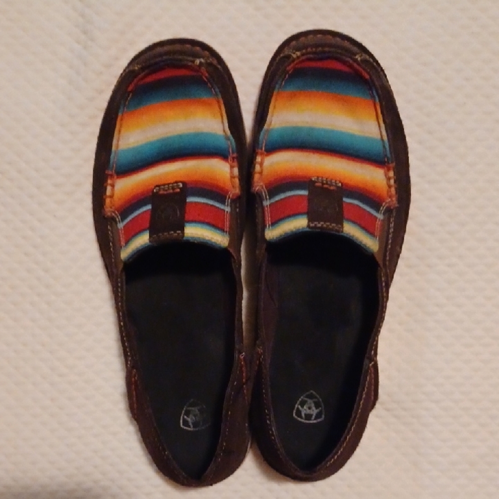 Ariat Striped Cruiser Slip-On Shoes Women's Size 9B